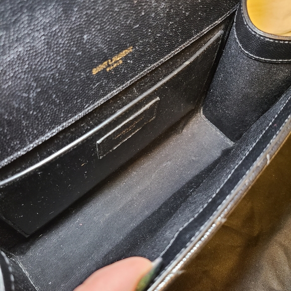 YSL BLACK MEDIUM ENVELOPE GOLD HARDWARE - Picture 10 of 12